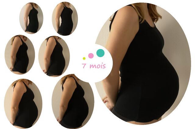 Evolution ventre 7ème mois de grossesse